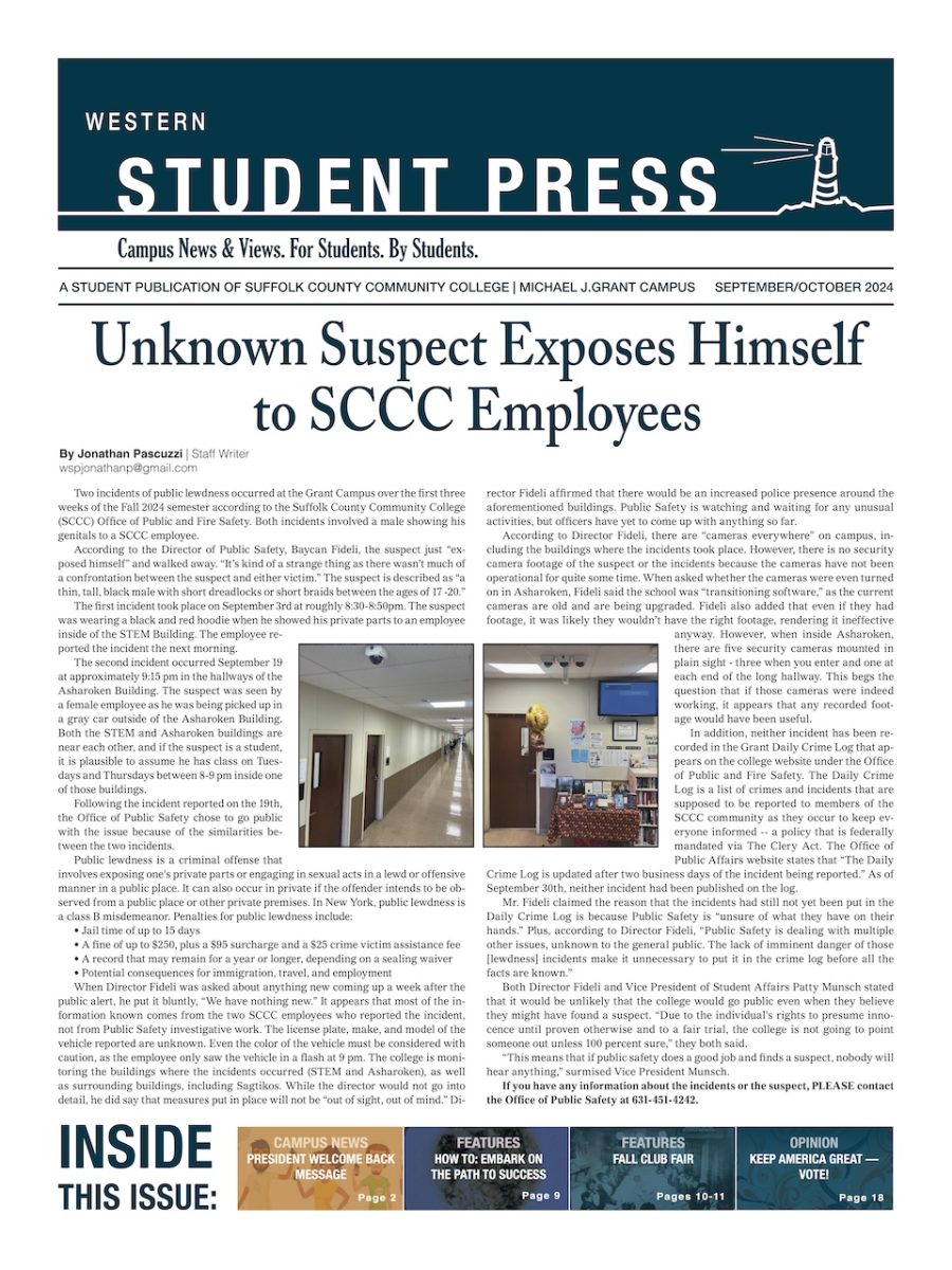 Western Student Press Print Edition Now Available!