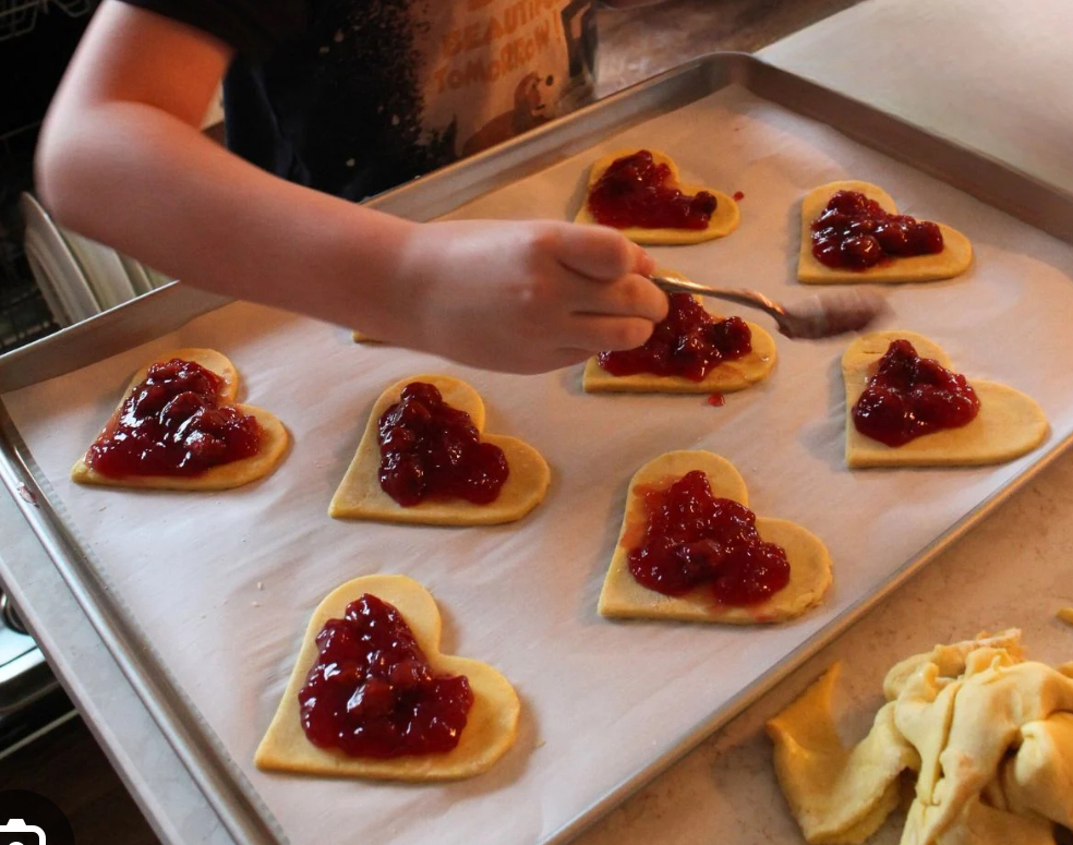 Mother’s Day Heart Pastries